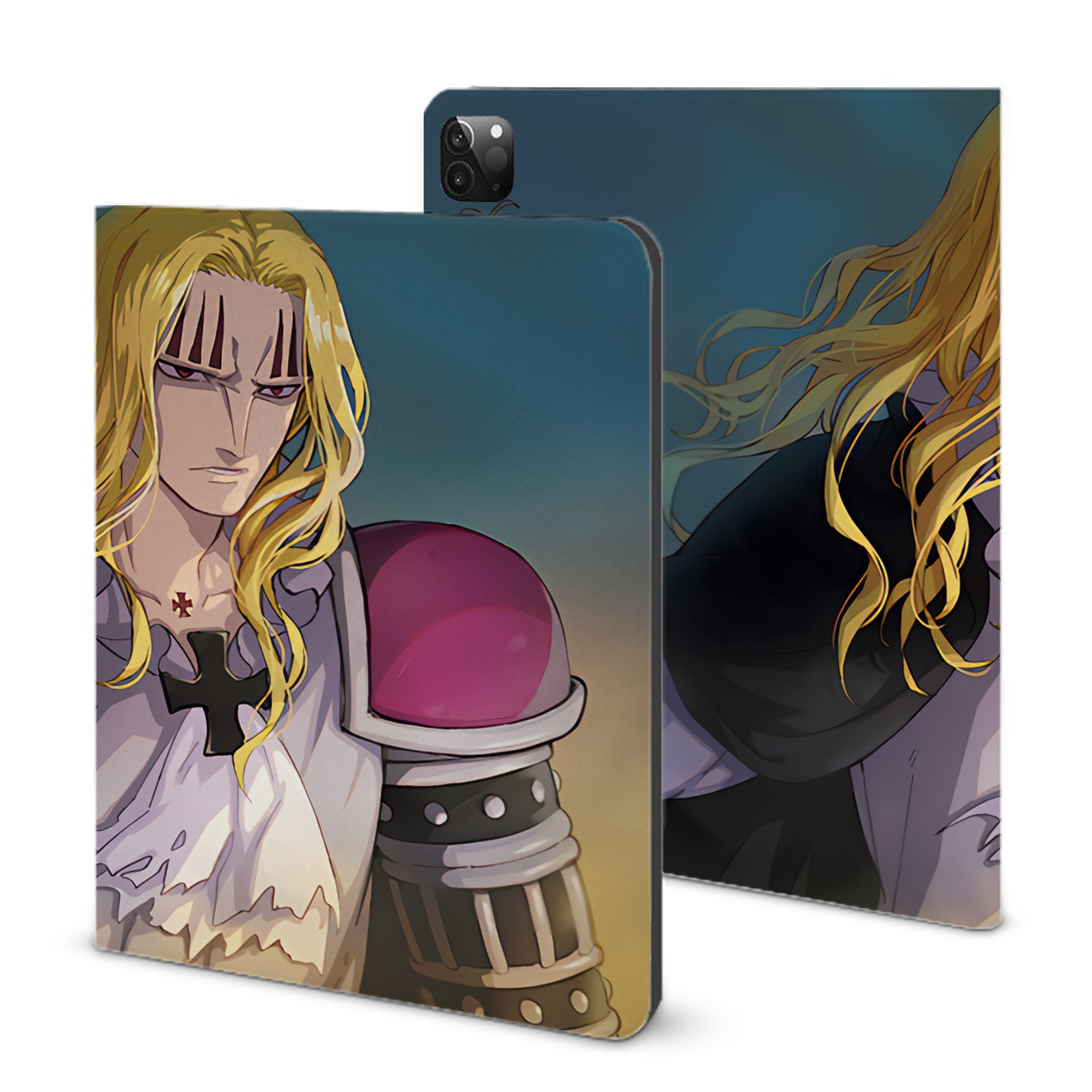 （画像用） ワンピース ONE PIECE IPadケース ペンホルダー付き ブックスタイルデザイン